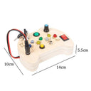 Montessori Interactive LED Light Busy Board for Toddlers - Educational Wooden Sensory Toy for Logical Thinking and Cognitive Development  ourlum.com G  