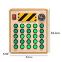 Montessori Interactive LED Light Busy Board for Toddlers - Educational Wooden Sensory Toy for Logical Thinking and Cognitive Development  ourlum.com J  