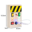 Montessori Interactive LED Light Busy Board for Toddlers - Educational Wooden Sensory Toy for Logical Thinking and Cognitive Development  ourlum.com YLL01026  