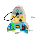 Montessori Interactive LED Light Busy Board for Toddlers - Educational Wooden Sensory Toy for Logical Thinking and Cognitive Development  ourlum.com YLL01081B  