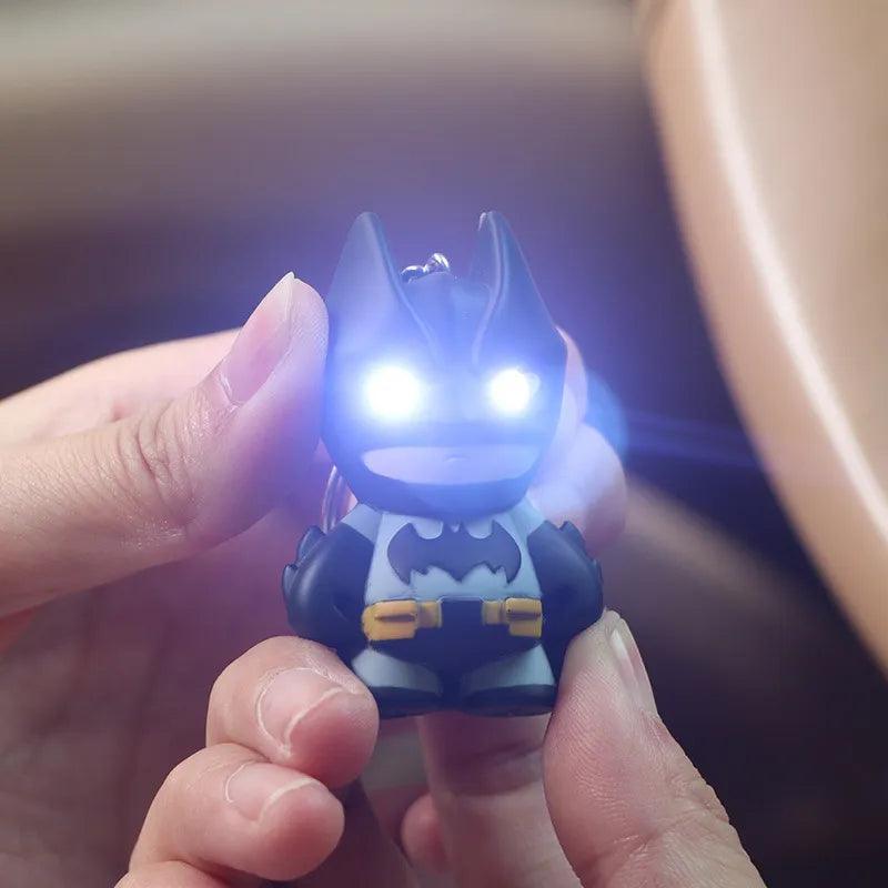 Batman Heroes LED Keychain with Light and Sound - Creative Gift for Kids and Collectors  ourlum.com 1pcs  