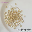 Luxurious Gold Plated Brass Rings Set - Premium Split Rings Kit for Jewelry Making  ourlum.com   