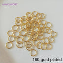 Luxurious Gold Plated Brass Rings Set - Premium Split Rings Kit for Jewelry Making  ourlum.com   