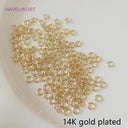 Luxurious Gold Plated Brass Rings Set - Premium Split Rings Kit for Jewelry Making  ourlum.com 14K gold plated 0.5mmx3mm-300pcs 