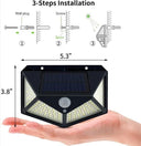 Solar Powered Motion Sensor Garden Light with Wide Angle Modes  ourlum.com   