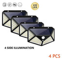 Solar Powered Motion Sensor Garden Light with Wide Angle Modes  ourlum.com 4PC 16-20W 