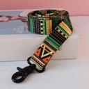 National Style Nylon Printed Dog Collar Leash Set with Free Engraving  ourlum.com   