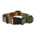 National Style Nylon Printed Dog Collar Leash Set with Free Engraving  ourlum.com Dog collar S 