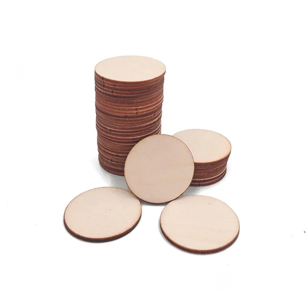 Natural Wood Crafting Discs - DIY Christmas Ornaments and Centerpieces  ourlum.com   