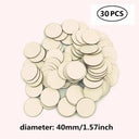 Natural Wood Crafting Discs - DIY Christmas Ornaments and Centerpieces  ourlum.com 30pcs 40mm  