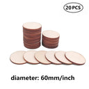 Natural Wood Crafting Discs - DIY Christmas Ornaments and Centerpieces  ourlum.com 20pcs 60mm  