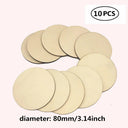 Natural Wood Crafting Discs - DIY Christmas Ornaments and Centerpieces  ourlum.com 10pcs 80mm  