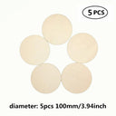 Natural Wood Crafting Discs - DIY Christmas Ornaments and Centerpieces  ourlum.com 5pcs 100mm  