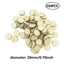 Natural Wood Crafting Discs - DIY Christmas Ornaments and Centerpieces  ourlum.com 100pcs 20mm  