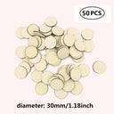 Natural Wood Crafting Discs - DIY Christmas Ornaments and Centerpieces  ourlum.com 50pcs 30mm  