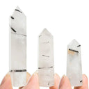 Crystal Power Obelisk Set - Natural Stone and Crystals Variety Pack for Home Decor, Meditation, and Healing  ourlum.com Black tourmalin 1pc Size 40-50mm 