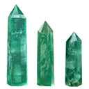 Crystal Power Obelisk Set - Natural Stone and Crystals Variety Pack for Home Decor, Meditation, and Healing  ourlum.com Green Fluorite 1pc Size 40-50mm 