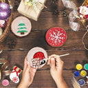 Natural Pine Wood Craft Circles Kit with Pre-Drilled Holes and Jute Twine - DIY Arts and Crafts Set  ourlum.com   