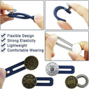 Metal Button Extender Set for Pants and Jeans - Adjustable Waistband Expansion Kit  ourlum.com   