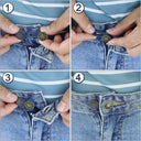 Metal Button Extender Set for Pants and Jeans - Adjustable Waistband Expansion Kit  ourlum.com   