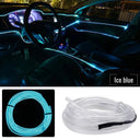 Flexible LED Car Interior Light Strip - Cold Atmosphere Lighting for DC 12V Vehicles  ourlum.com Ice Blue  