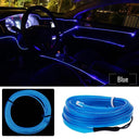 Flexible LED Car Interior Light Strip - Cold Atmosphere Lighting for DC 12V Vehicles  ourlum.com Blue  