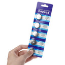 5-Pack CR2032 Lithium Cell Button Batteries for Watches, Toys, and Remotes  ourlum.com   