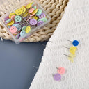 50/100pcs Colorful Dressmaking Pins Set for Embroidery, Patchwork & DIY  ourlum.com   