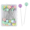 50/100pcs Colorful Dressmaking Pins Set for Embroidery, Patchwork & DIY  ourlum.com 02 50pcs 