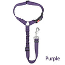 Premium Reflective Adjustable Dog Harness Leash with Anti-Shock Buffer - Ideal for Pet Safety and Comfort  ourlum.com Purple  