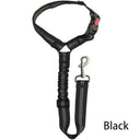 Premium Reflective Adjustable Dog Harness Leash with Anti-Shock Buffer - Ideal for Pet Safety and Comfort  ourlum.com Black  