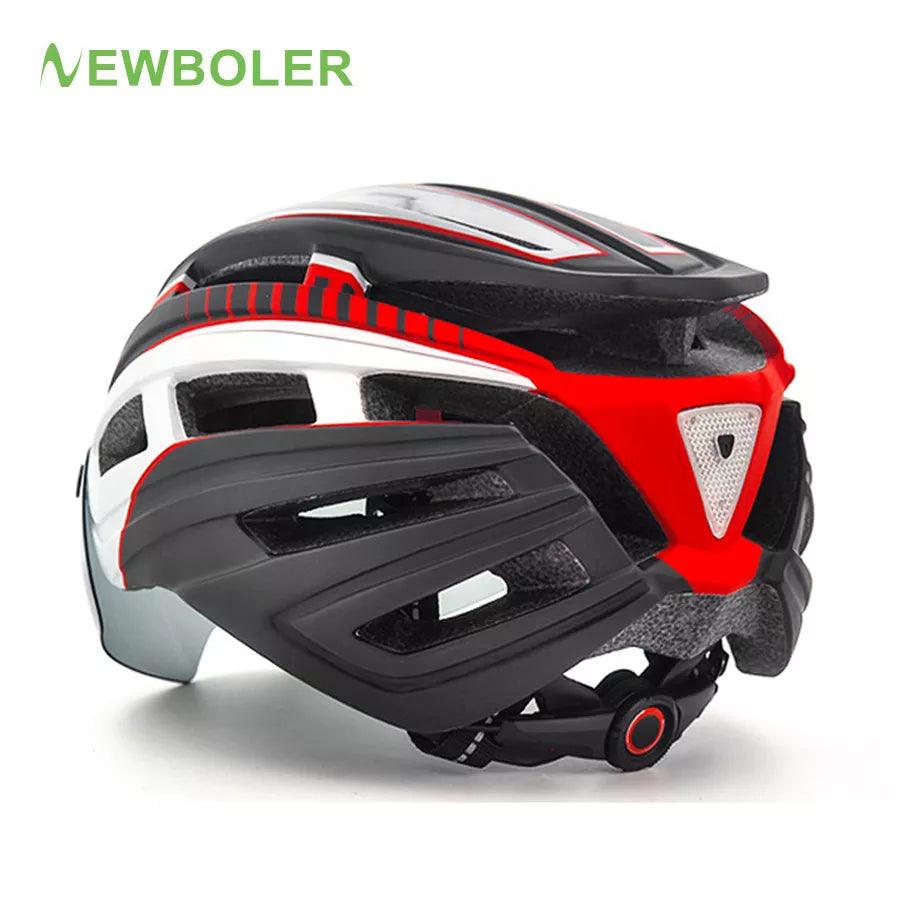 NEWBOLER LED Cycling Helmet with Adjustable Fit and Superior Protection  ourlum.com   