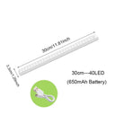 Motion Sensor LED Under Cabinet Light with USB Recharge - Modern Kitchen Closet Lamp  ourlum.com Warm White 3000K 30cm-40LED 