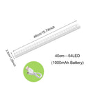 Motion Sensor LED Under Cabinet Light with USB Recharge - Modern Kitchen Closet Lamp  ourlum.com Warm White 3000K 40cm-54LED 