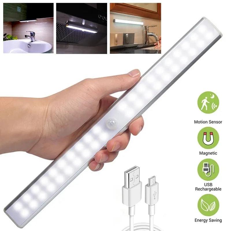 Motion Sensor LED Under Cabinet Night Light with Magnetic Suction  ourlum.com   