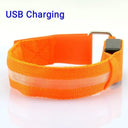 Night Runner's LED Safety Armband for Outdoor Activities  ourlum.com USB Charging 5 United State 