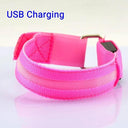 Night Runner's LED Safety Armband for Outdoor Activities  ourlum.com USB Charging 6 United State 