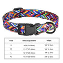 Nylon Floral Print Pet Collar with Adjustable Fit for Dogs and Cats  ourlum.com 201 colorful XS 