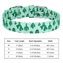 Nylon Floral Print Pet Collar with Adjustable Fit for Dogs and Cats  ourlum.com 238 green XS 