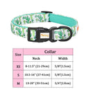 Nylon Floral Print Pet Collar with Adjustable Fit for Dogs and Cats  ourlum.com 184 blue XS 