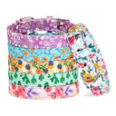 Nylon Floral Print Pet Collar with Adjustable Fit for Dogs and Cats  ourlum.com   