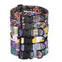 Nylon Floral Print Pet Collar with Adjustable Fit for Dogs and Cats  ourlum.com   