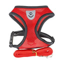 Breathable Nylon Mesh Harness with Leash for Small Dogs