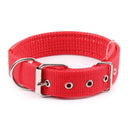 Adjustable Foam Padded Nylon Pet Collar for Dogs and Cats - Comfortable Neckband for Small to Large Pets  ourlum.com Red S 1.5x40CM 