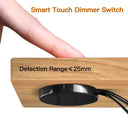 Touch Sensor LED Light Switch for 25mm Wood Panels - Smart Dimmer Control  ourlum.com   