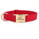 Customizable PU Leather Dog Collar and Leash Set with ID Name Engraving for Small, Medium, Large Dogs  ourlum.com red  collar S 