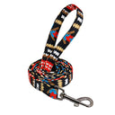 Colorful Personalized Nylon Dog Collar and Leash Set with Custom ID - Ideal for Small, Medium, Large Dogs  ourlum.com Red Leash S 