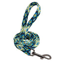 Colorful Personalized Nylon Dog Collar and Leash Set with Custom ID - Ideal for Small, Medium, Large Dogs  ourlum.com Blue Leash S 