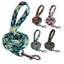 Colorful Personalized Nylon Dog Collar and Leash Set with Custom ID - Ideal for Small, Medium, Large Dogs  ourlum.com   