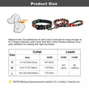 Colorful Personalized Nylon Dog Collar and Leash Set with Custom ID - Ideal for Small, Medium, Large Dogs  ourlum.com   